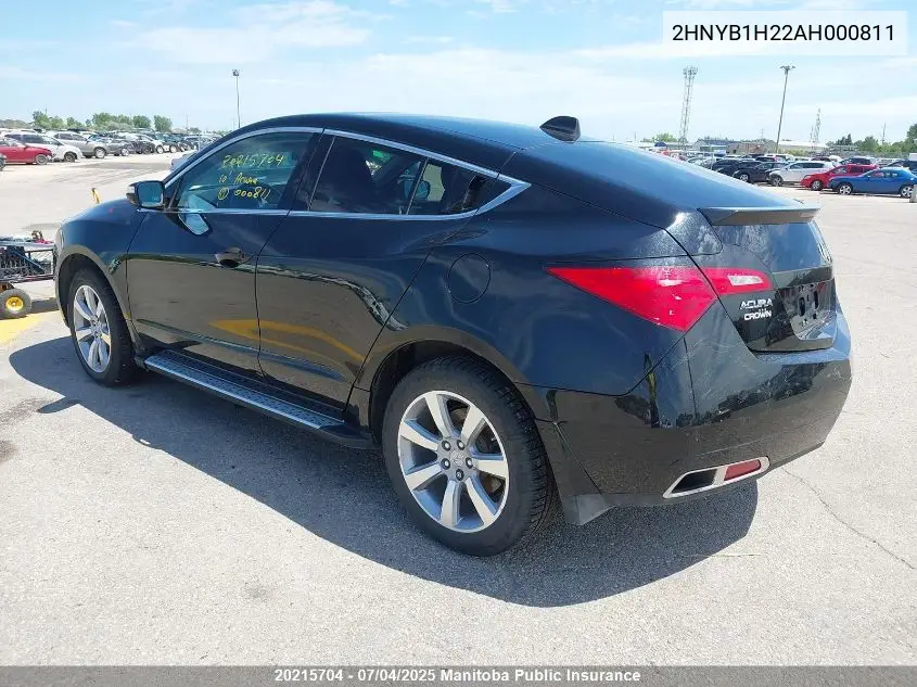 2010 Acura Zdx VIN: 2HNYB1H22AH000811 Lot: 20215704