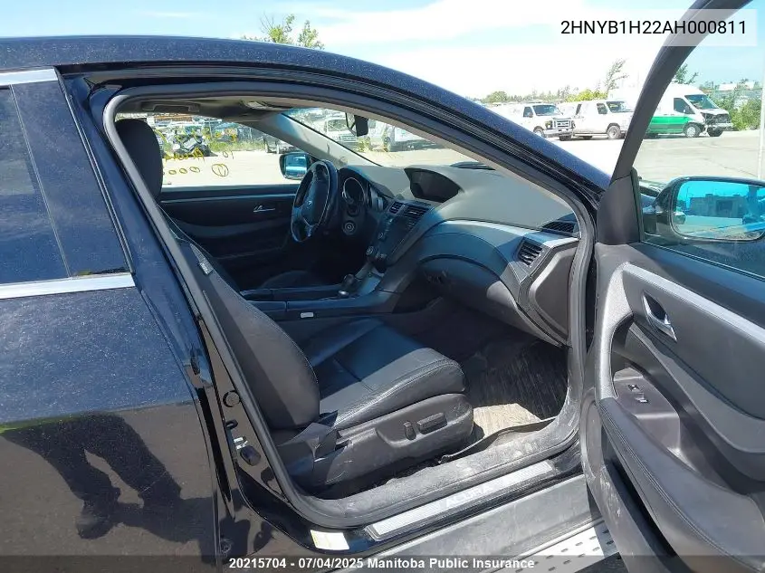 2010 Acura Zdx VIN: 2HNYB1H22AH000811 Lot: 20215704