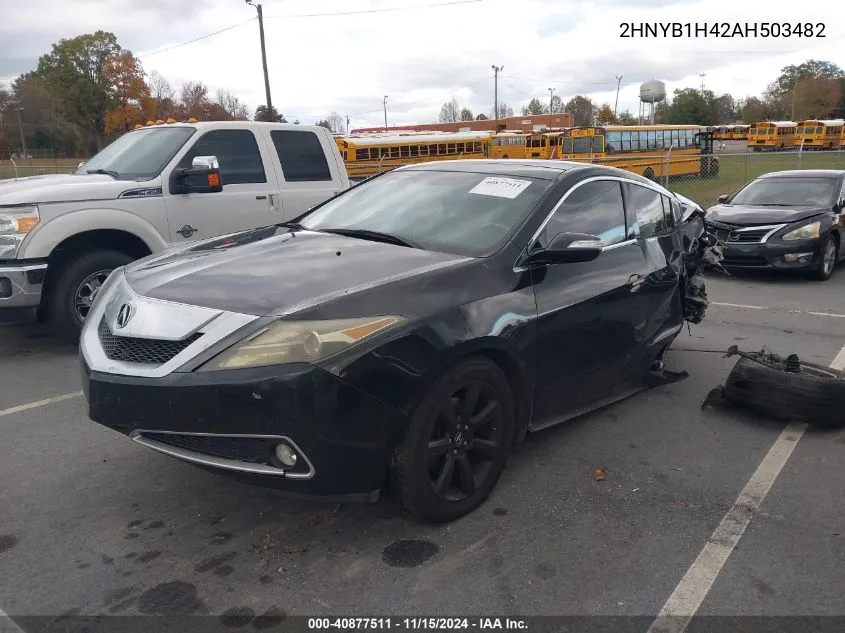 2010 Acura Zdx VIN: 2HNYB1H42AH503482 Lot: 40877511
