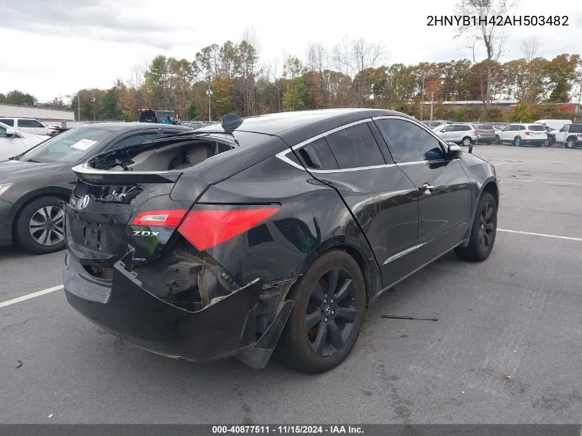 2010 Acura Zdx VIN: 2HNYB1H42AH503482 Lot: 40877511