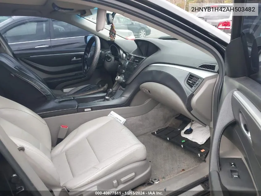 2010 Acura Zdx VIN: 2HNYB1H42AH503482 Lot: 40877511