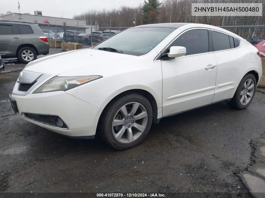 2010 Acura Zdx VIN: 2HNYB1H45AH500480 Lot: 41072570