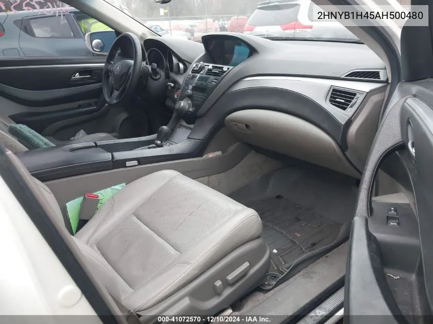 2010 Acura Zdx VIN: 2HNYB1H45AH500480 Lot: 41072570
