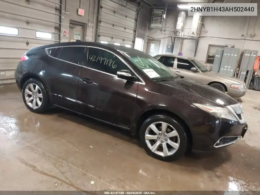 2010 Acura Zdx VIN: 2HNYB1H43AH502440 Lot: 42197186