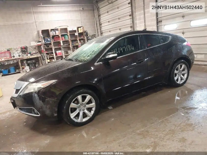 2010 Acura Zdx VIN: 2HNYB1H43AH502440 Lot: 42197186