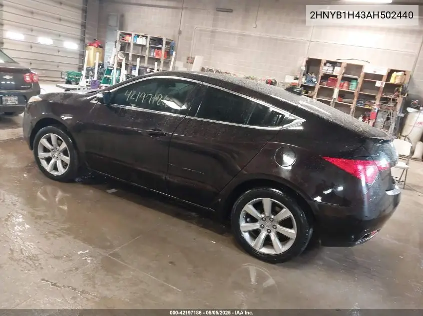 2010 Acura Zdx VIN: 2HNYB1H43AH502440 Lot: 42197186