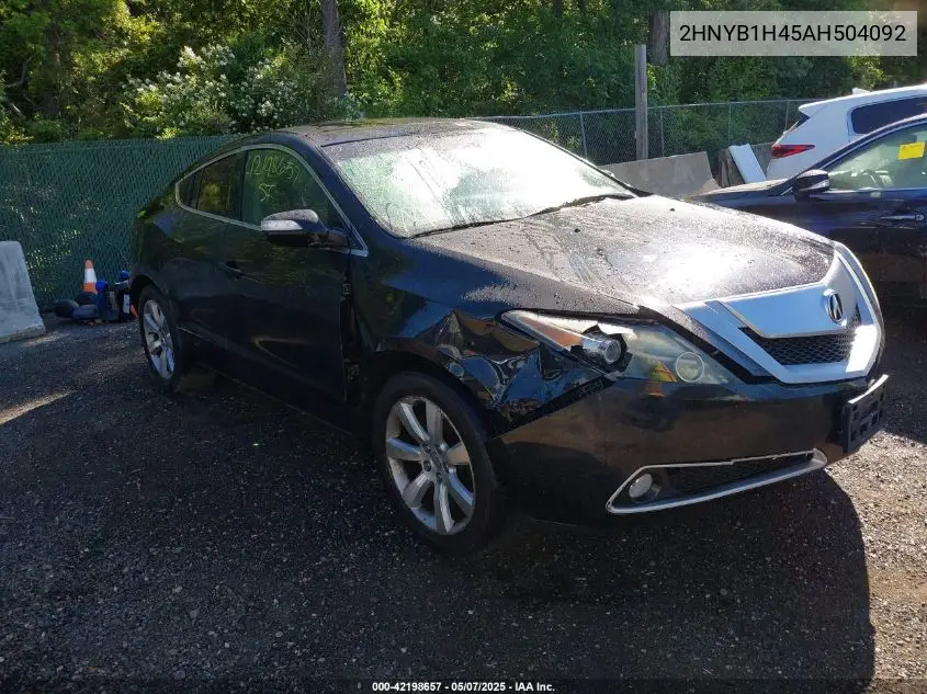 2010 Acura Zdx VIN: 2HNYB1H45AH504092 Lot: 42198657