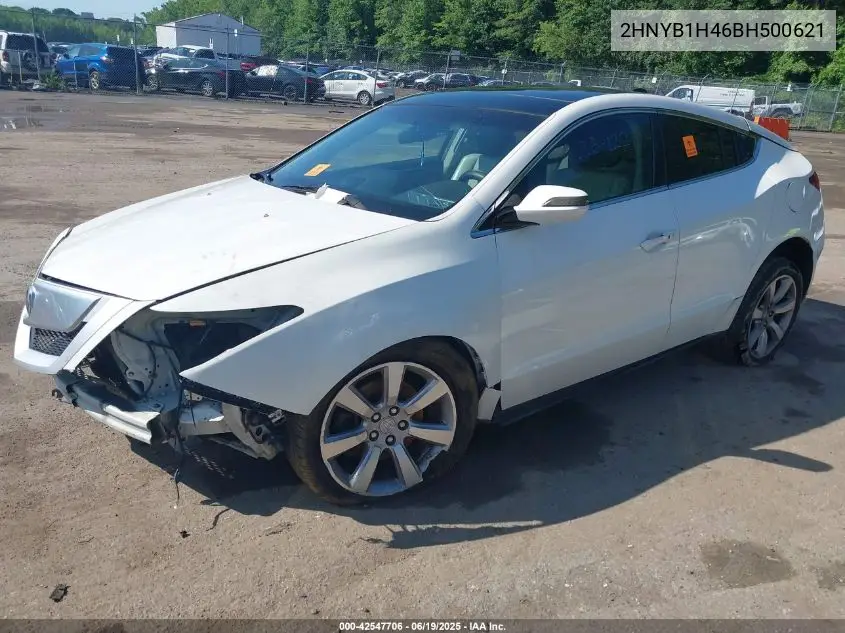 2011 Acura Zdx VIN: 2HNYB1H46BH500621 Lot: 42547706