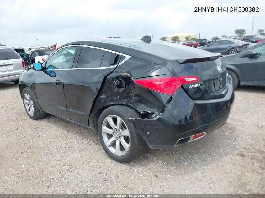 2012 Acura Zdx VIN: 2HNYB1H41CH500382 Lot: 42098393