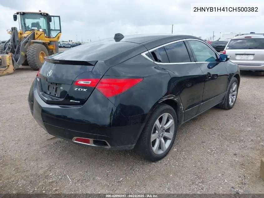 2012 Acura Zdx VIN: 2HNYB1H41CH500382 Lot: 42098393