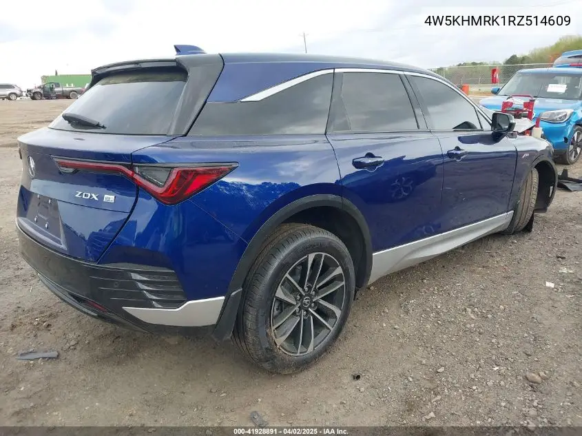 2024 Acura Zdx A-Spec VIN: 4W5KHMRK1RZ514609 Lot: 41928891