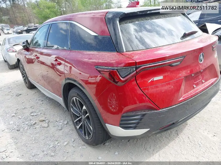 2024 Acura Zdx A-Spec VIN: 4W5KHMRK0RZ511782 Lot: 41964051
