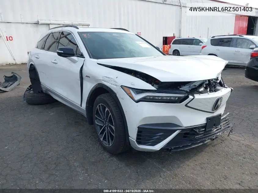 2024 Acura Zdx A-Spec VIN: 4W5KHNRL6RZ501403 Lot: 41991533