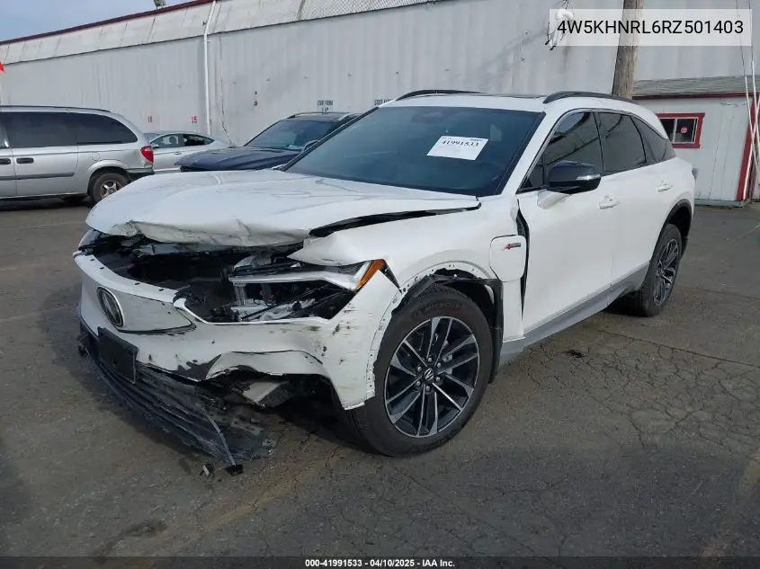 2024 Acura Zdx A-Spec VIN: 4W5KHNRL6RZ501403 Lot: 41991533