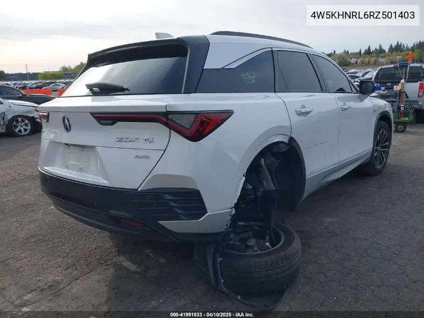 2024 Acura Zdx A-Spec VIN: 4W5KHNRL6RZ501403 Lot: 41991533