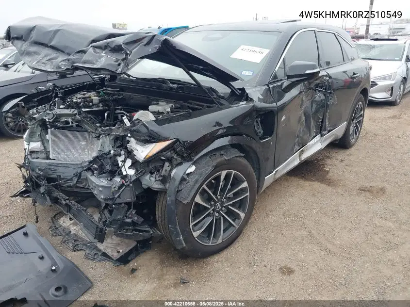 2024 Acura Zdx A-Spec VIN: 4W5KHMRK0RZ510549 Lot: 42210658
