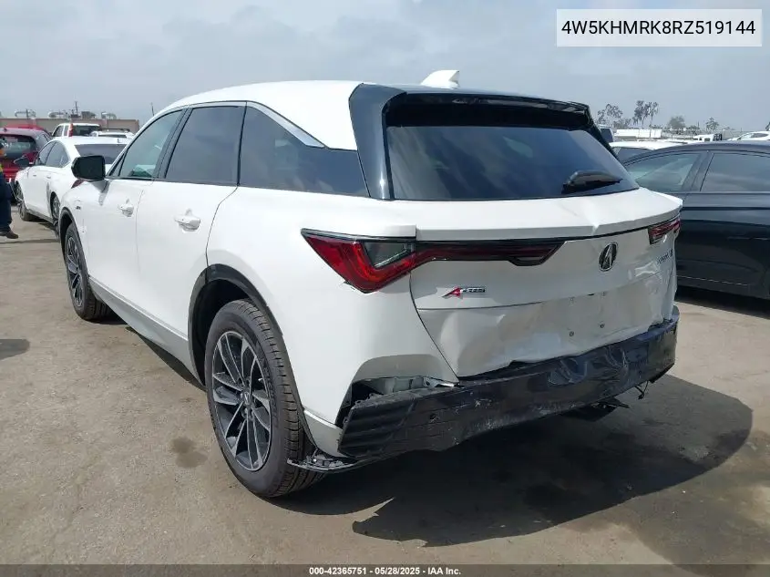 2024 Acura Zdx A-Spec VIN: 4W5KHMRK8RZ519144 Lot: 42365751