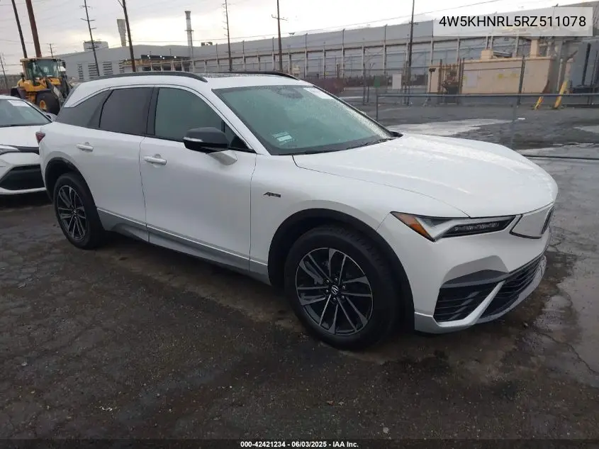 2024 Acura Zdx A-Spec VIN: 4W5KHNRL5RZ511078 Lot: 42421234