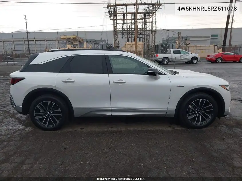 2024 Acura Zdx A-Spec VIN: 4W5KHNRL5RZ511078 Lot: 42421234