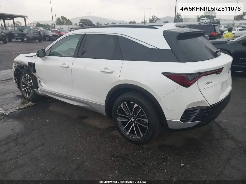 2024 Acura Zdx A-Spec VIN: 4W5KHNRL5RZ511078 Lot: 42421234