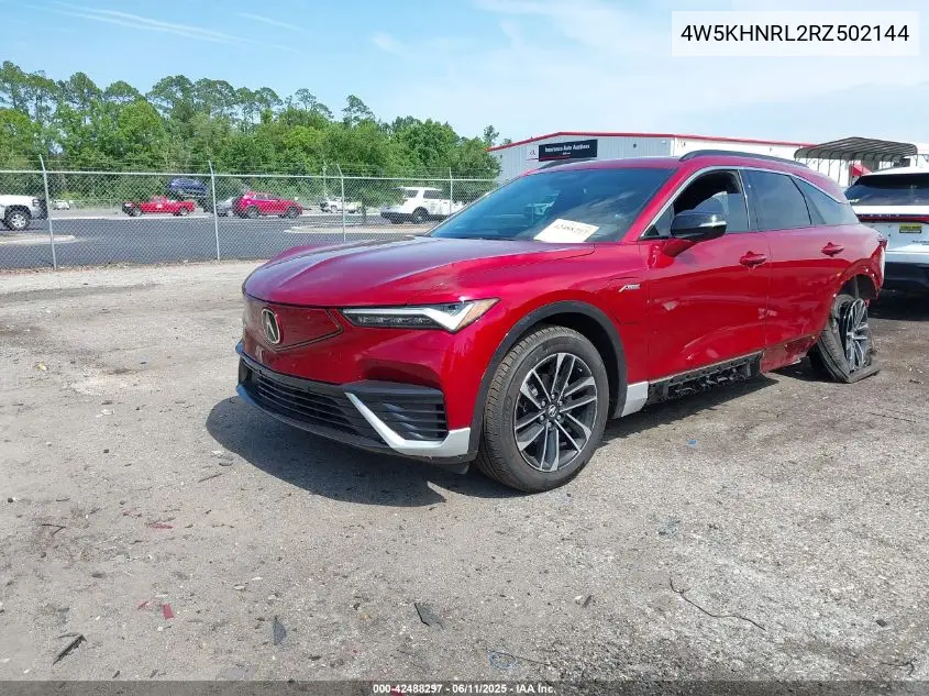 2024 Acura Zdx A-Spec VIN: 4W5KHNRL2RZ502144 Lot: 42488297