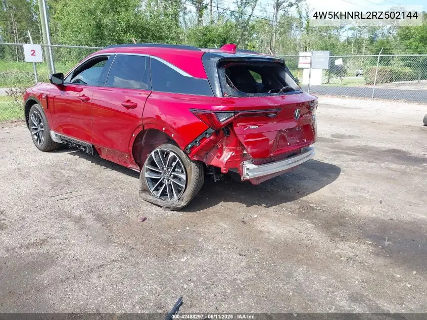 2024 Acura Zdx A-Spec VIN: 4W5KHNRL2RZ502144 Lot: 42488297