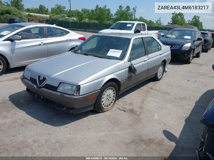 1991 Alfa Romeo 164 L VIN: ZAREA43L4M6183217 Lot: 42400315