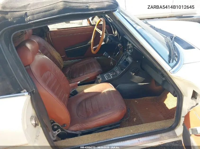 1981 Alfa Romeo Veloce 2000 Spider VIN: ZARBA5414B1012645 Lot: 42554772