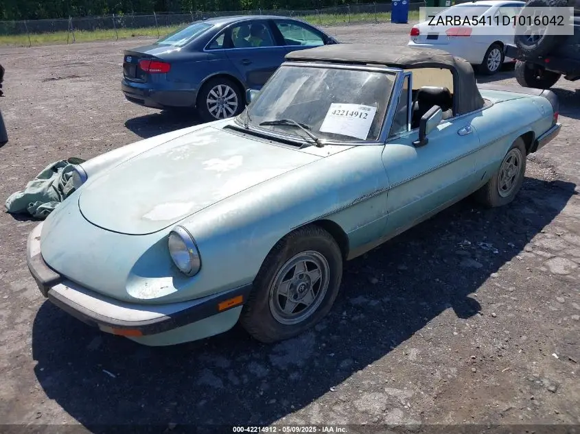1983 Alfa Romeo Veloce 2000 Spider VIN: ZARBA5411D1016042 Lot: 42214912
