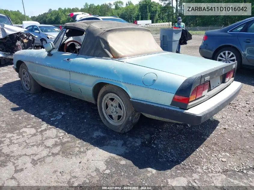 1983 Alfa Romeo Veloce 2000 Spider VIN: ZARBA5411D1016042 Lot: 42214912