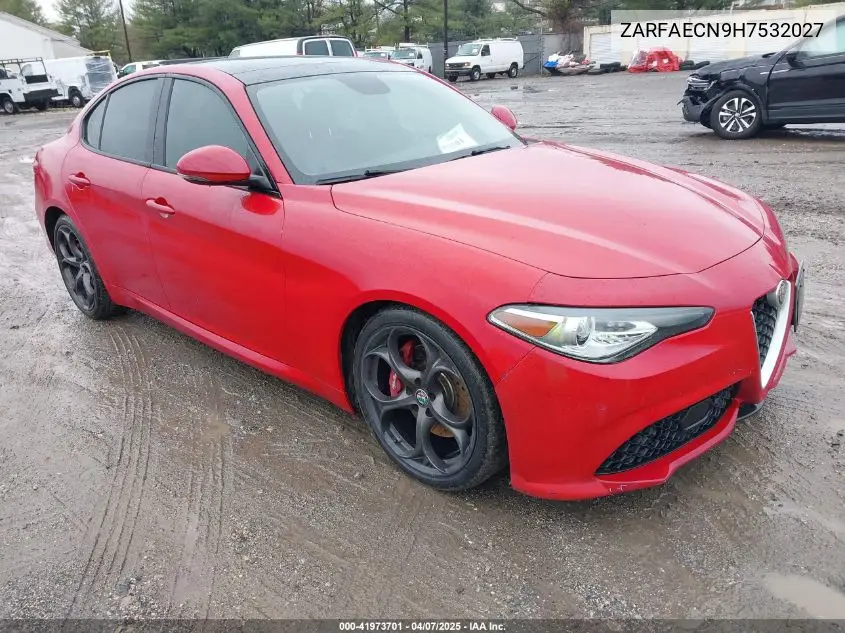 2017 Alfa Romeo Giulia Ti Rwd VIN: ZARFAECN9H7532027 Lot: 41973701