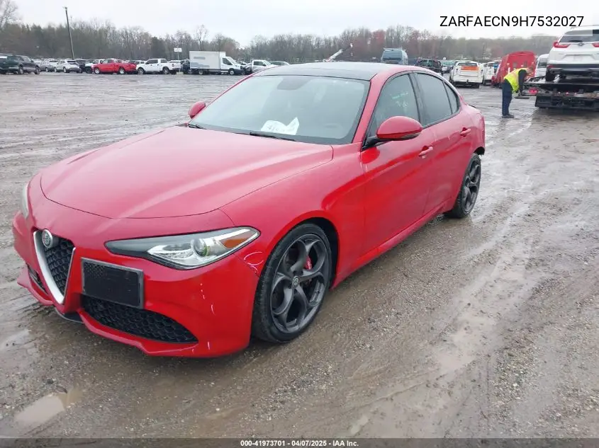 2017 Alfa Romeo Giulia Ti Rwd VIN: ZARFAECN9H7532027 Lot: 41973701