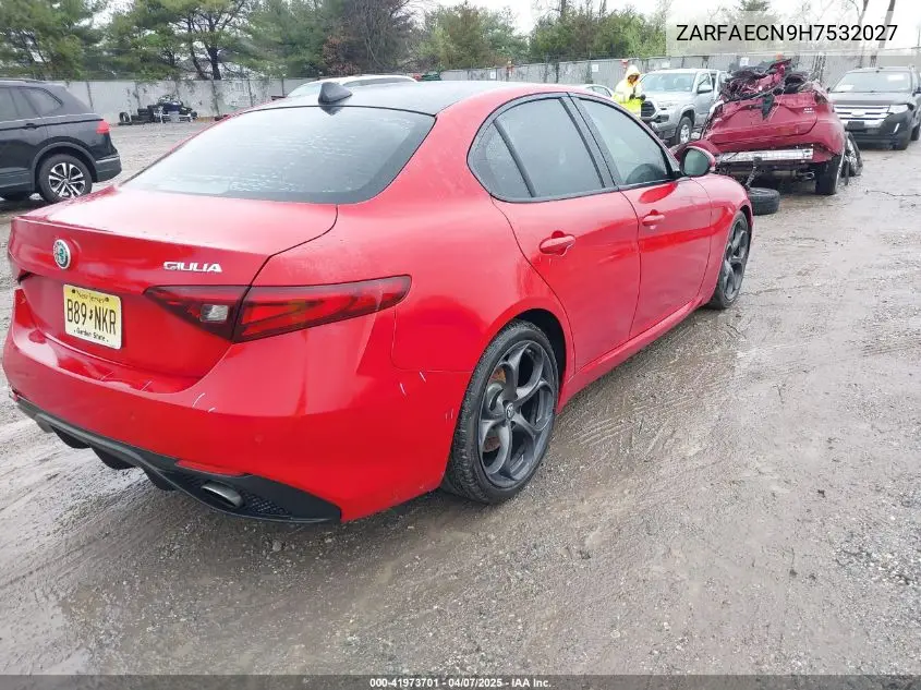 2017 Alfa Romeo Giulia Ti Rwd VIN: ZARFAECN9H7532027 Lot: 41973701