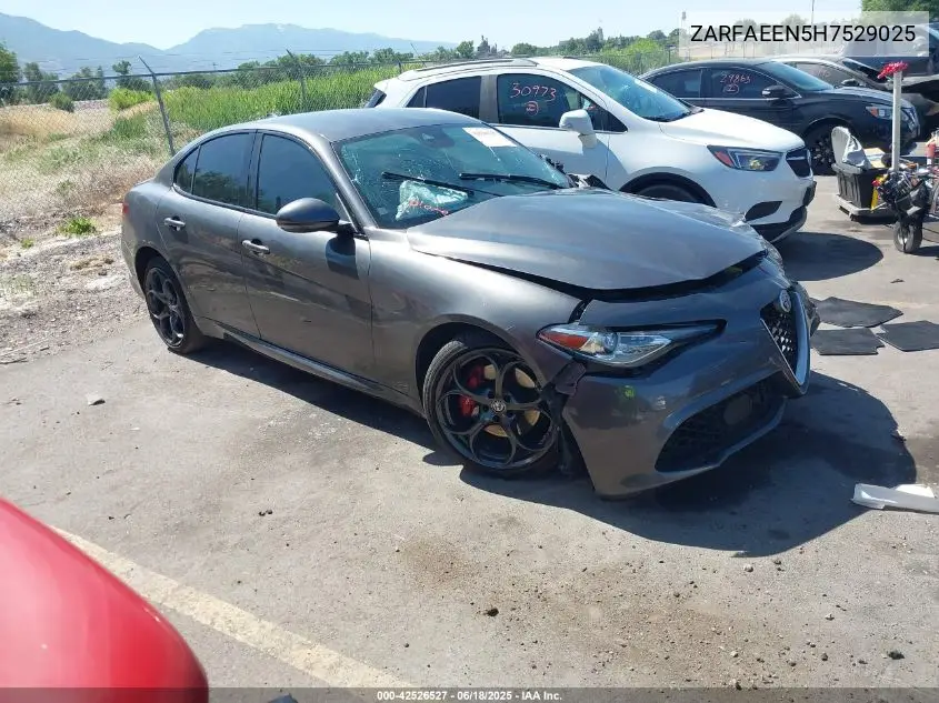 2017 Alfa Romeo Giulia Ti Awd VIN: ZARFAEEN5H7529025 Lot: 42526527