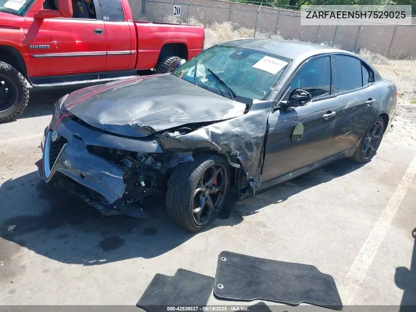 2017 Alfa Romeo Giulia Ti Awd VIN: ZARFAEEN5H7529025 Lot: 42526527