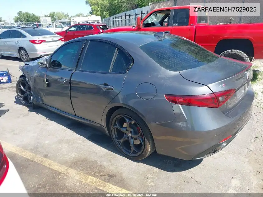 2017 Alfa Romeo Giulia Ti Awd VIN: ZARFAEEN5H7529025 Lot: 42526527