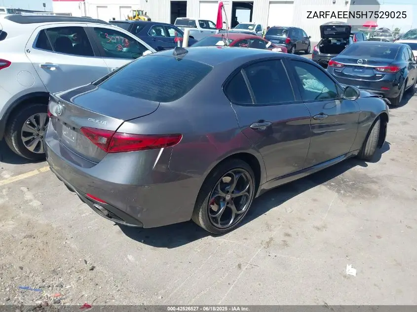 2017 Alfa Romeo Giulia Ti Awd VIN: ZARFAEEN5H7529025 Lot: 42526527