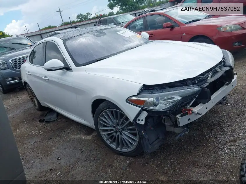 2017 Alfa Romeo Giulia Ti Rwd VIN: ZARFAECN9H7537082 Lot: 42694724