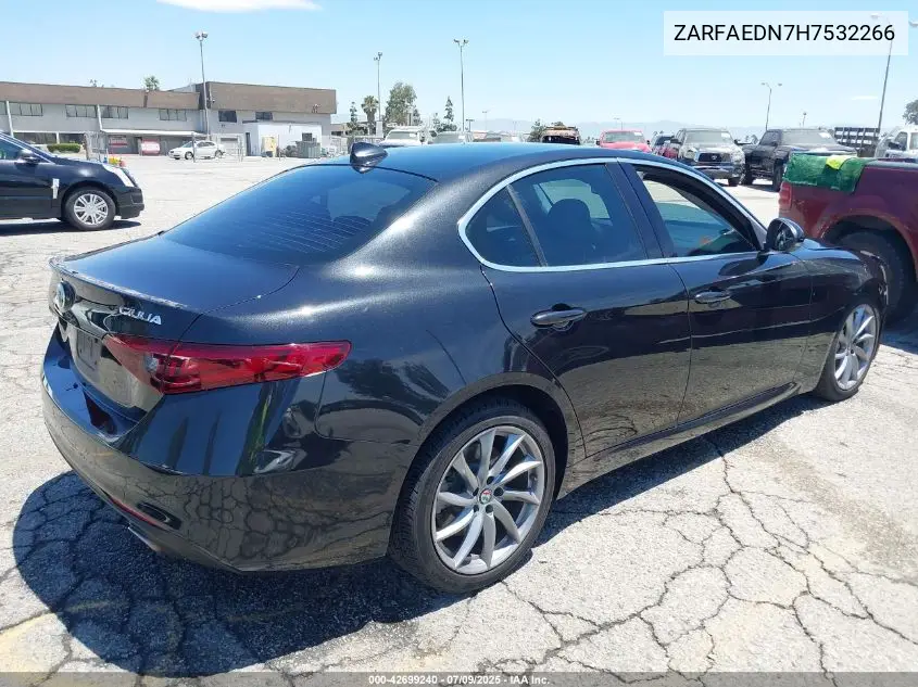 2017 Alfa Romeo Giulia Awd VIN: ZARFAEDN7H7532266 Lot: 42699240