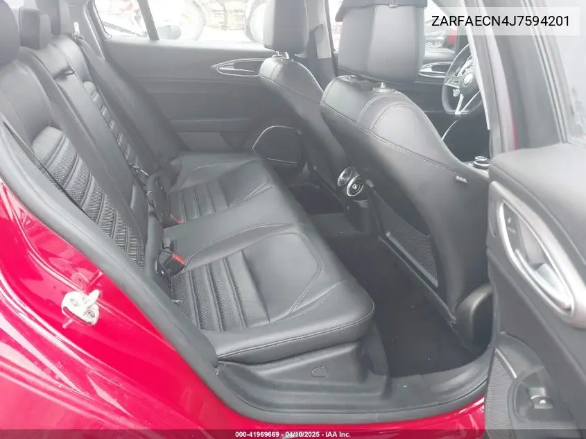 2018 Alfa Romeo Giulia Ti Sport Rwd VIN: ZARFAECN4J7594201 Lot: 41969669