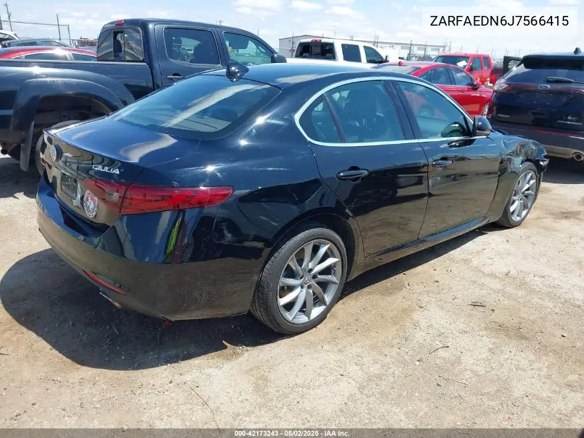 2018 Alfa Romeo Giulia Awd VIN: ZARFAEDN6J7566415 Lot: 42173243