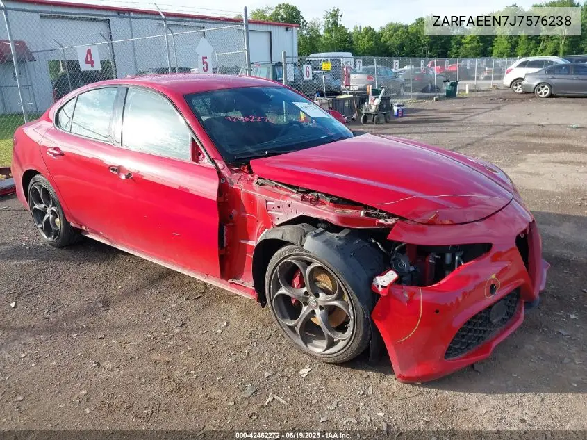 2018 Alfa Romeo Giulia Ti Sport Awd VIN: ZARFAEEN7J7576238 Lot: 42462272