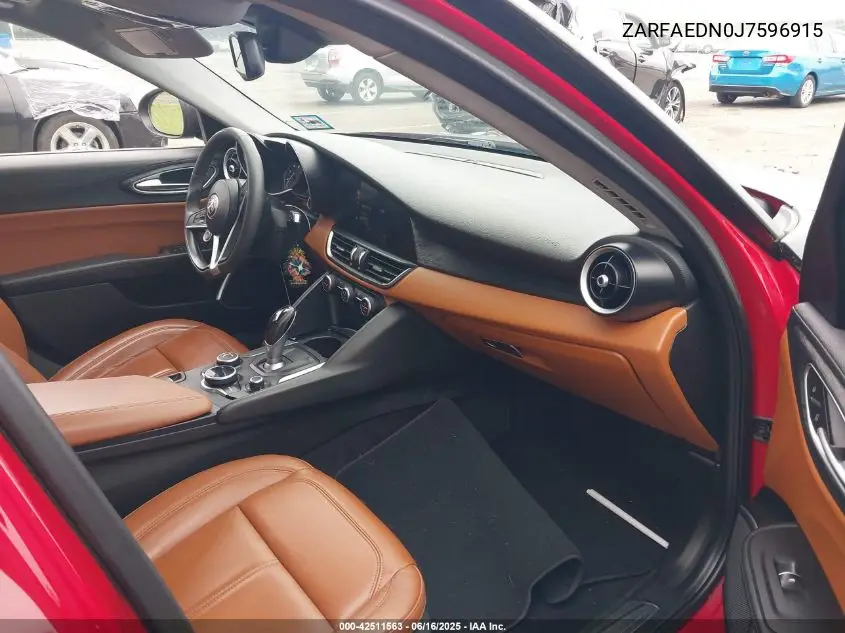 2018 Alfa Romeo Giulia Awd VIN: ZARFAEDN0J7596915 Lot: 42511563
