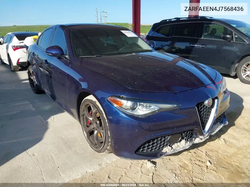 2018 Alfa Romeo Giulia Ti Sport Awd VIN: ZARFAEEN4J7568436 Lot: 42565895