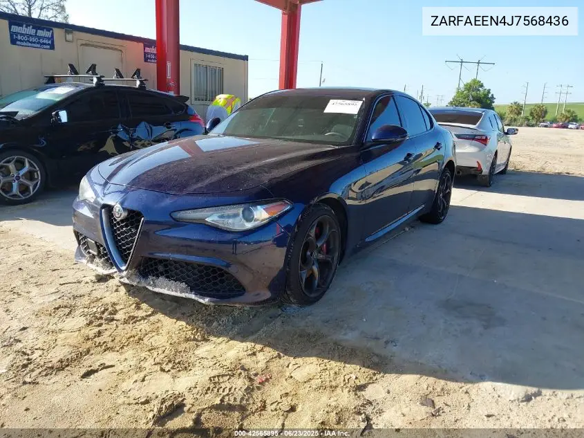 2018 Alfa Romeo Giulia Ti Sport Awd VIN: ZARFAEEN4J7568436 Lot: 42565895