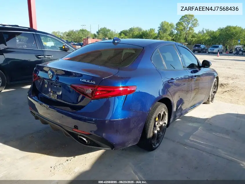 2018 Alfa Romeo Giulia Ti Sport Awd VIN: ZARFAEEN4J7568436 Lot: 42565895