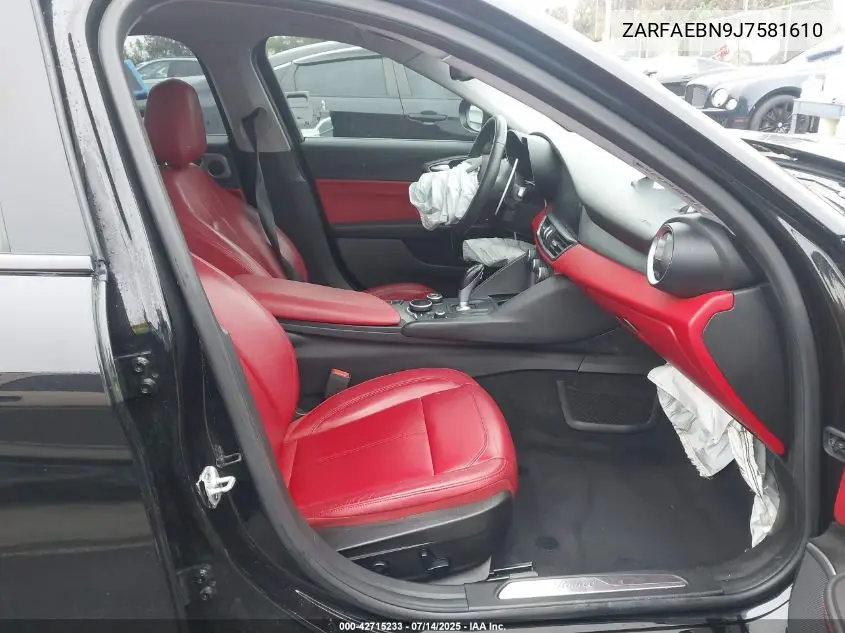 2018 Alfa Romeo Giulia VIN: ZARFAEBN9J7581610 Lot: 42715233