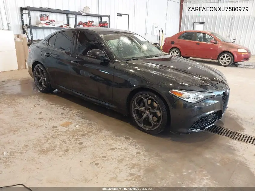 2018 Alfa Romeo Giulia Ti Sport Rwd VIN: ZARFAECNXJ7580979 Lot: 42734271
