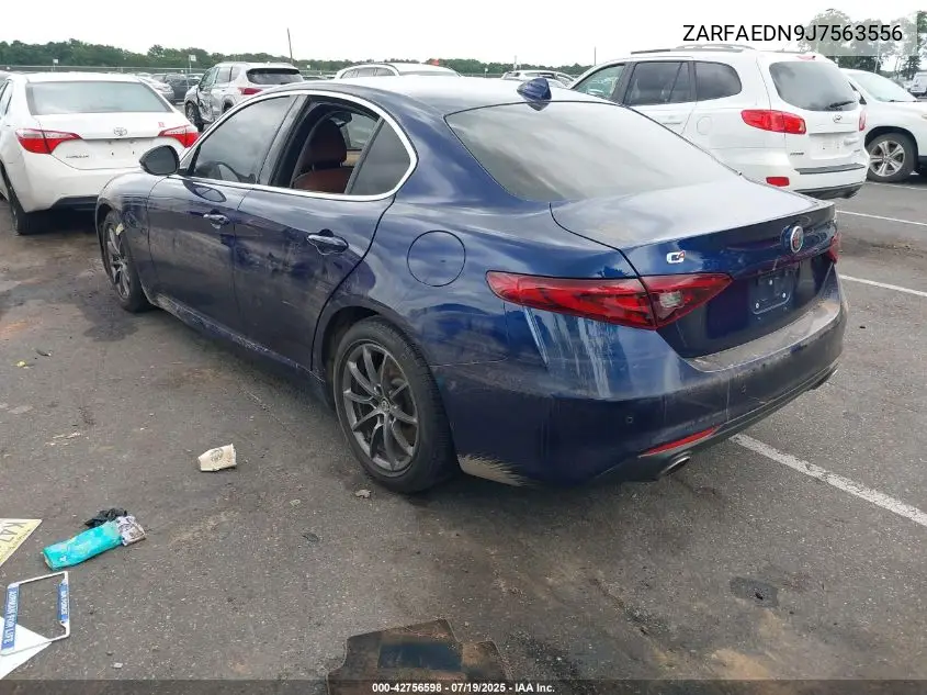 2018 Alfa Romeo Giulia Awd VIN: ZARFAEDN9J7563556 Lot: 42756598