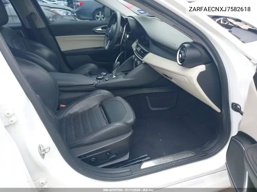 2018 Alfa Romeo Giulia Ti Sport Rwd VIN: ZARFAECNXJ7582618 Lot: 42767394